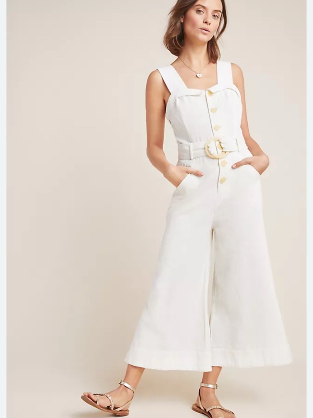 Anthropologie Cape Cod Jumpsuit size 12